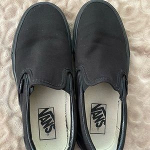 Black classic slip on vans